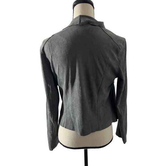 Blanknyc Suede Moro Jacket in Silver Screen Small - Picture 5 of 6
